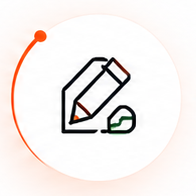 Pencil and ruler design icon
